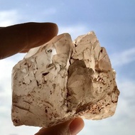 天然水晶白水晶城堡骨幹礦物擺件 幽靈水晶共生 天然原石 水晶