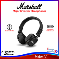 หูฟังไร้สาย Marshall รุ่น Major IV Wireless Headphone หูฟังไร้สาย ใช้งานต่อเนื่องได้ 80+ ซม.รองรับกา