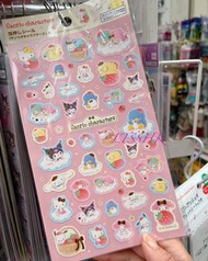日本限定 燙金貼紙 Sanrio  little twin stars twins star Kiki Lala  Hello kitty My melody 布甸狗 pompompurin poch