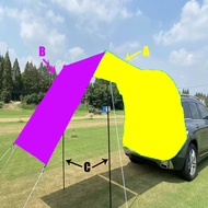 【High Quality+In Stock】Car With Mosquito Net Windproof Sun Protection Waterproof Car Camping Tent Fo