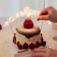 Happy birthday Cake Decoration Light Plug-In happy birthday Luminous LED Light Adjustable Baking Acc