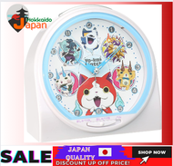 [100% Japan Import Original] Seiko Clock Alarm Clock Ikai Watch Jibanyan Talking Alarm Analog White Pearl CQ139W SEIKO