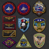 Spot Goods#Aviation series embroidered patch badge for outdoor tactical backpacks, morale badge, emb