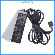 KOK 9Pin USB Splitter Motherboard USB 9Pin Interface Header Splitter 1 to 4 Port