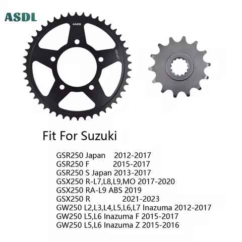 520 46T 14T Motorcycle Front and Rear Sprockets for Suzuki GSR250 15-17 GSR250S GSX250 R-L7-L9 2017-