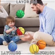 LAYOR1GG Mini Rubber Basketball, Hand Stress Ball Children Toy Small Basketball, Flexibility Ultra-h