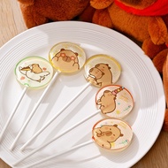 Internet Celebrity Cute Kapibara Lollipop Handmade Sugar-Free Snack Anime Cartoon Merchandise Event 
