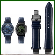 สายนาฬิกาหนังแท้ G-SHOCK Casio Farmhouse Oak Octagon GM2100 GA2100 ดีไซน์แบบปรับแต่งได้ สายหนังแท้สำ