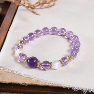 紫水晶 月光石 手鍊 天然礦石水晶