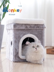 คอนโดแมว cat codo บ้านแมว ที่นอนแมว กล่องแมวนอน ขนาดใหญ่ 50x40x40 cm ถอดประกอบได้ บ้านแมว เบาะแมว ที่นอนสุนัข ที่นอนสัตว์เลี้ยง