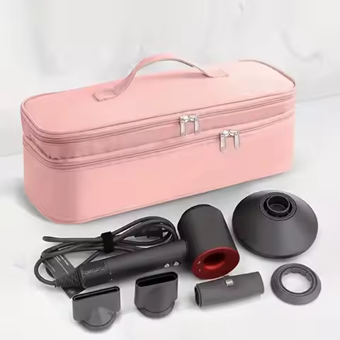 Portable Double-Layer Carrying Case, Hair Dryer Travel Storage Bag, Travel Case Storage for Dyson, S