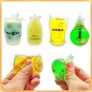 2023 Mini Milk Tea Cup Stress Relief Toys Pinch Children's Squishy Toys Slow Toy Decompression Silicone Toys