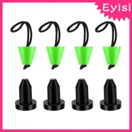 [Eyisi] 8x Kayak Scupper Canoe Bung for Fishing Boats Kayak Raft Green