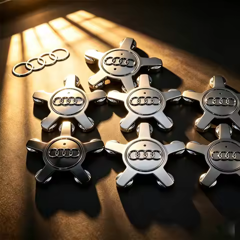 4Pcs 135mm Car Styling Wheel Center Cap Hub Covers Badge For Audi A3 A4 A5 A6 A7 A8 S4 S6 4F0601165 