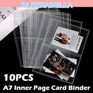 RLEYRABELLA Photocard Binder Sheets, PP Acid Free A7 Multiple Pockets Sleeve, Inner Page Card Binder