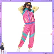 Couples Hippie Costumes Male Women Carnival Halloween Vintage Party 70s 80s Rock Disco Clothing Suit