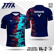 Jersey Badminton / Badminton Victor áo sơ mi thể thao Tên và số tùy chỉnh