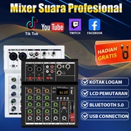 Professional Audio mixer 4 channel computer recording KTV power amplifier mixer With USB Bluetooth