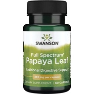 Swanson Full Spectrum Papaya Leaf 400 mg 60 Caps