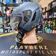 OZI 72 JET *PSB APPROVED GLOSS GREY HELMET