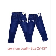 Selur Budak Denim Jean's New Arrival Unisex Seluar Budak 2Y-12Y