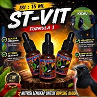 SUPLEMENT PENGGACOR BURUNG KICAU ST-VIT F1 15 - 30 ML vitamin murai batu kacer anis cucak ijo kenari