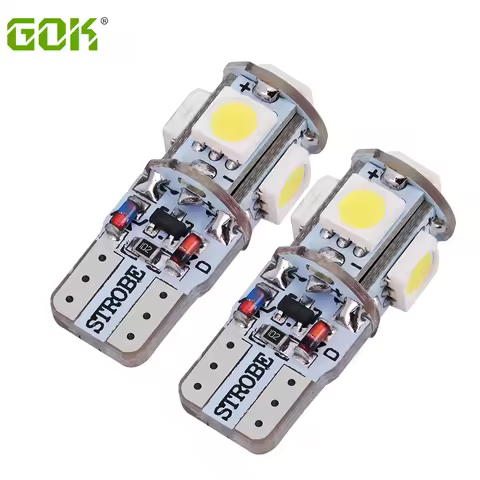 2Pcs T10 Led Strobe Flashing 194 W5W 5led 5050 SMD Lasting Shine With Auto Strobe Flash Two Modes Of