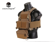 Emersongear FCS Style tactical vest W/MK Chest Rig SET Body Armor Rapid Chest Rig em7407 combat vest