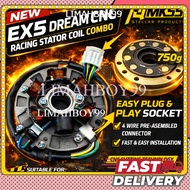 LIMAHBOY RACING EX5 / EX5 DREAM / GBOJ FUEL COIL COMBO SET HEAVY CNC MAGNET + FUEL COIL RACING