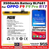 ORl NGS Brand 3500mAh Battery Bateri BLP681 Compatible For OPPO R17 OPPO F9 OPPO F9 Pro CPH1823 CPH1881 CPH1825