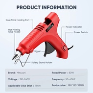 Mitsushi 40/60/80W Eelectric Glue Gun Hot Glue Gun Hot Melt Glue Gun Small Glue Gun Hot Glue Gun Pis