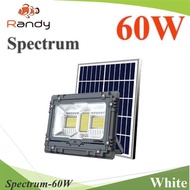 60W Solar Spotlight Aluminum LED 80 SMD Panel 12w Lithium Battery 6Ah White Light