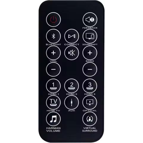 Compatible with JBL Cinema Soudbar SB450 BAR31BLKAM 93040001600 Audio Remote Control Spare