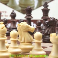UB友邦大號仿木制國際象棋套裝西洋跳棋64格圓角磁鐵折疊棋盤棋子