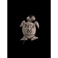 Vintage 1986 PATA '86 Malaysia Selangor Pewter Pin