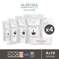 [ZENLife] KetoZEN COFFEE (4 Pack x 10 Sticks) KETO COFFEE WITH MCT OIL