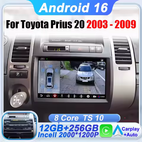 Car Radio For Toyota Prius 20 2003 - 2009 Wireless Android Auto Carplay Autoradio Touch Screen 5G Wi