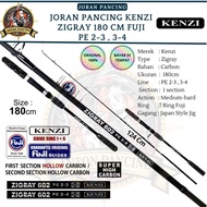 Joran Pancing Kenzi Zigray Jigging PE 2-3 3-4 Ring Full Fuji 180cm.