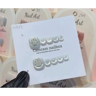 Silver toenails M235