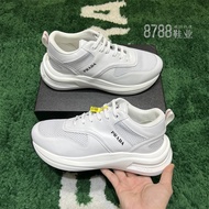 Prada prada Imported Cowhide Sports Casual Shoes Men's Full Color Small White Shoes Sneakers Men's S
