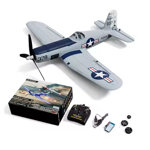 New Volantex F4U Corsair RC Plane 4CH EPP Foam 400MM Fixed Wingspan RC Aircraft One Key Aerobatic Lo