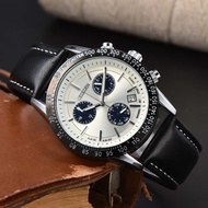 Men Watch Men's Watch Fashion Stainless Steel Swiss Quartz Multi-Function Chronograph Belt Watch Citizen Movement