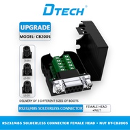 RS232/485 Non-Welding Serial Adapter to DB9 Liner 5/6/7mm (F) Com Port With DTECH DT-CB2005 Screw