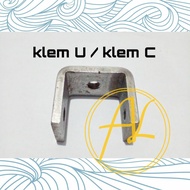 klem u / klem c bahan plat tebal