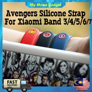Xiaomi Mi Band 7 And Mi Band 6/ 5 & Mi Band 4 / 3 Limited Editions Avengers Strap Replacement Mi Ban