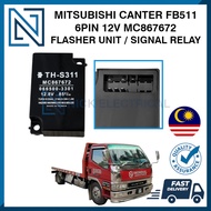 MITSUBISHI CANTER FB511 6 PIN 12V Flasher Relay Signal Relay MC867672 066500-3301