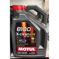[LOCAL SET] Motul 8100 5W30 X-clean EFE 5L Engine Oil