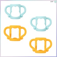 💄 Set of 4 Silicone Handles for Feeding Bottles, Non-Slip and Easy-to-Clean, Dimensions 4.21x2.75x1.