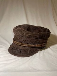 BRIXTON FIDDLER CAP ALBANY CAP 海軍帽 報童帽 燈芯絨 雕花 咖啡色