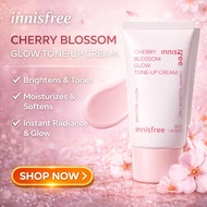 Innisfree Cherry Blossom Glow Tone-Up Cream 50ml | Brightening Tone-Up | Natural Glow | Daily Base C